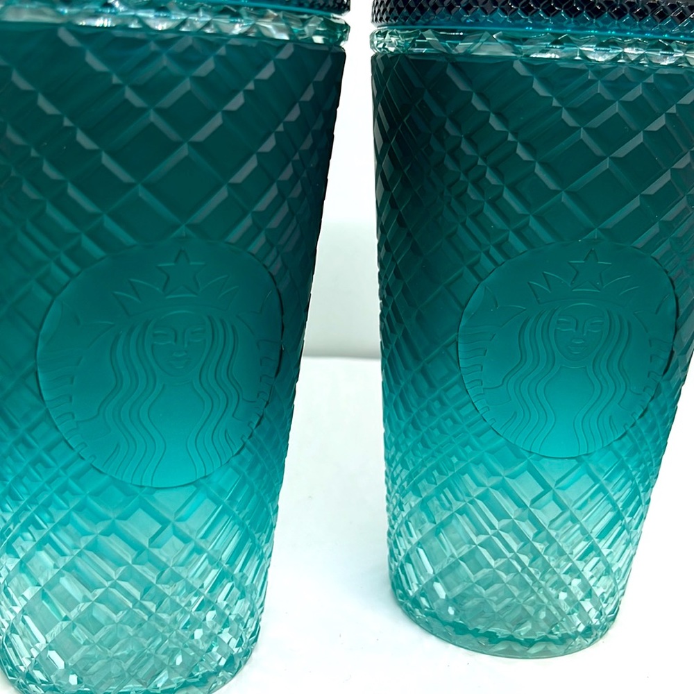 Starbucks Teal Tumbler Set with Straws